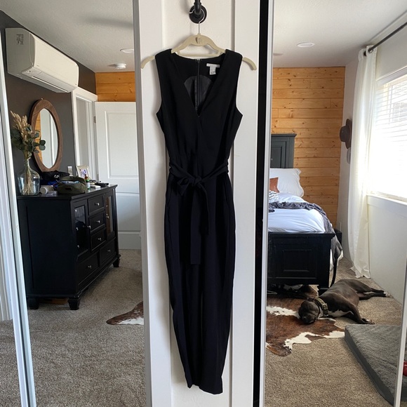 Black long jumpsuit - Picture 1 of 3